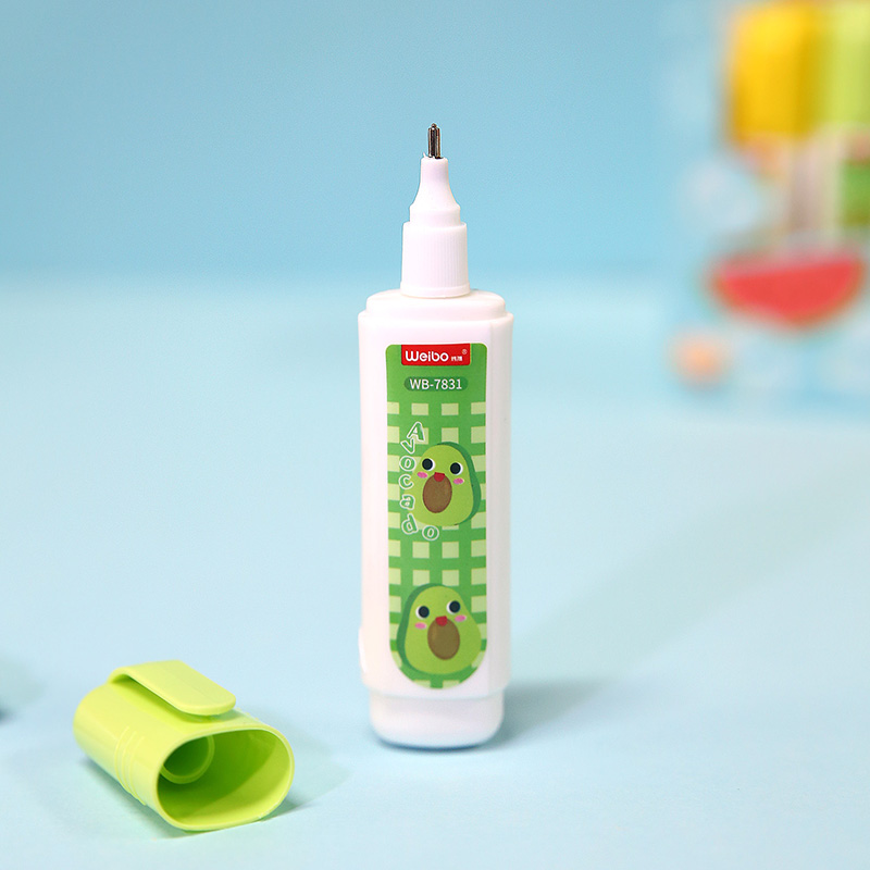 Student stationery correction liquid, cartoon quick-drying correction liquid, color bottle correction liquid, wholesale error correction liquid, large capacity Item Picture