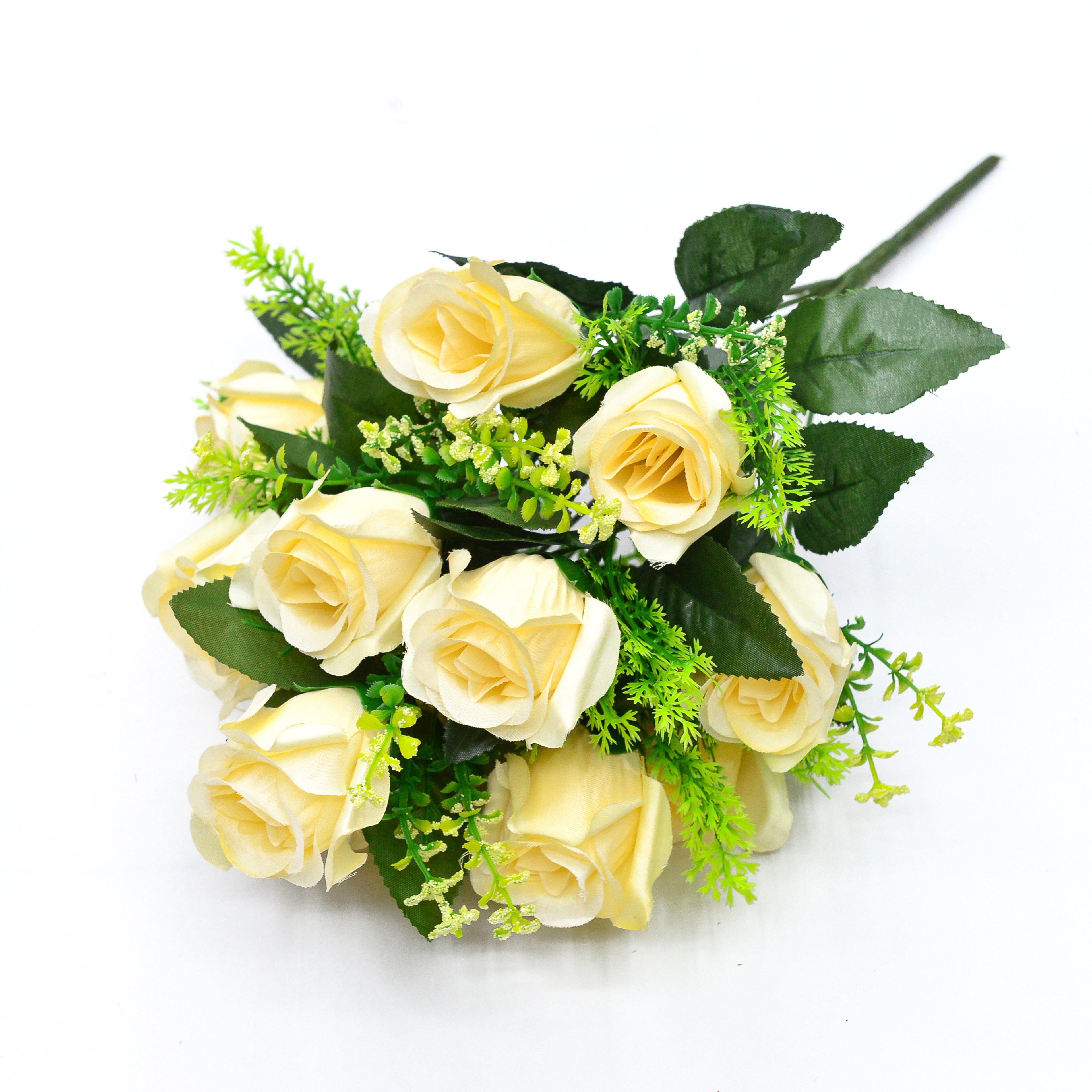 Rose bud artificial flowers, wedding bouquets, home and commercial decorative artificial flowers Item Picture