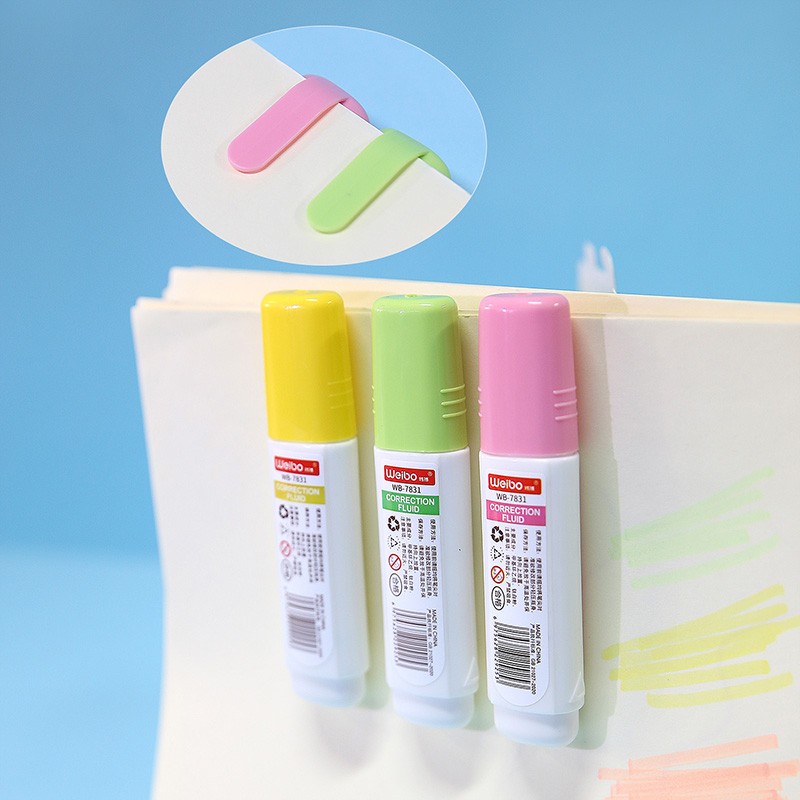 Student stationery correction liquid, cartoon quick-drying correction liquid, color bottle correction liquid, wholesale error correction liquid, large capacity Specification image