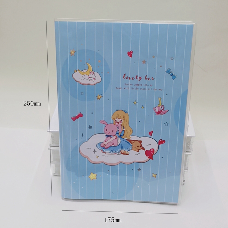 Glue Cover 16K Notebook Notebook Student Book Color Pages Cute Her Girl Application Scenario