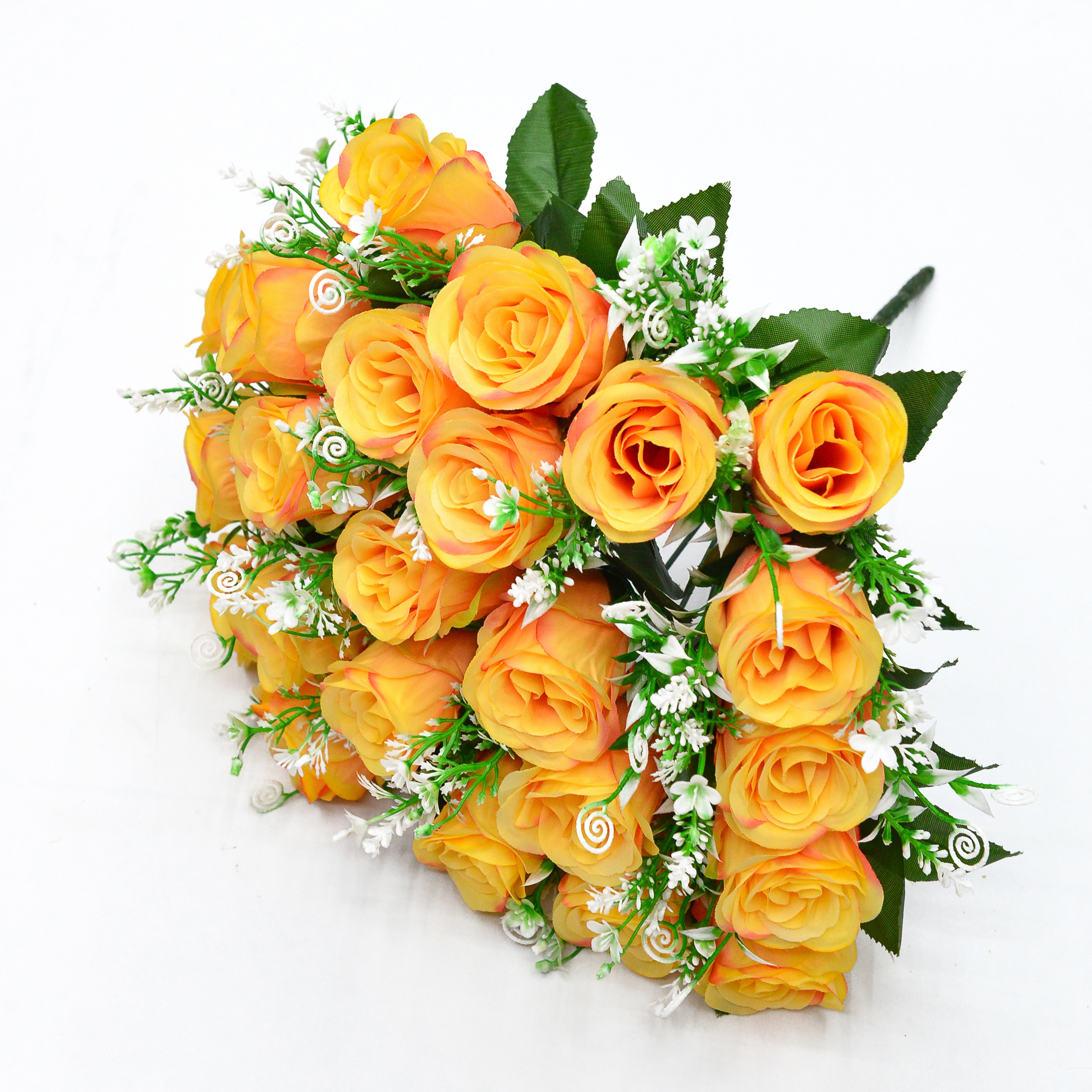Rose bud artificial flowers, wedding bouquets, home and commercial decoration artificial flowers 03 details Picture