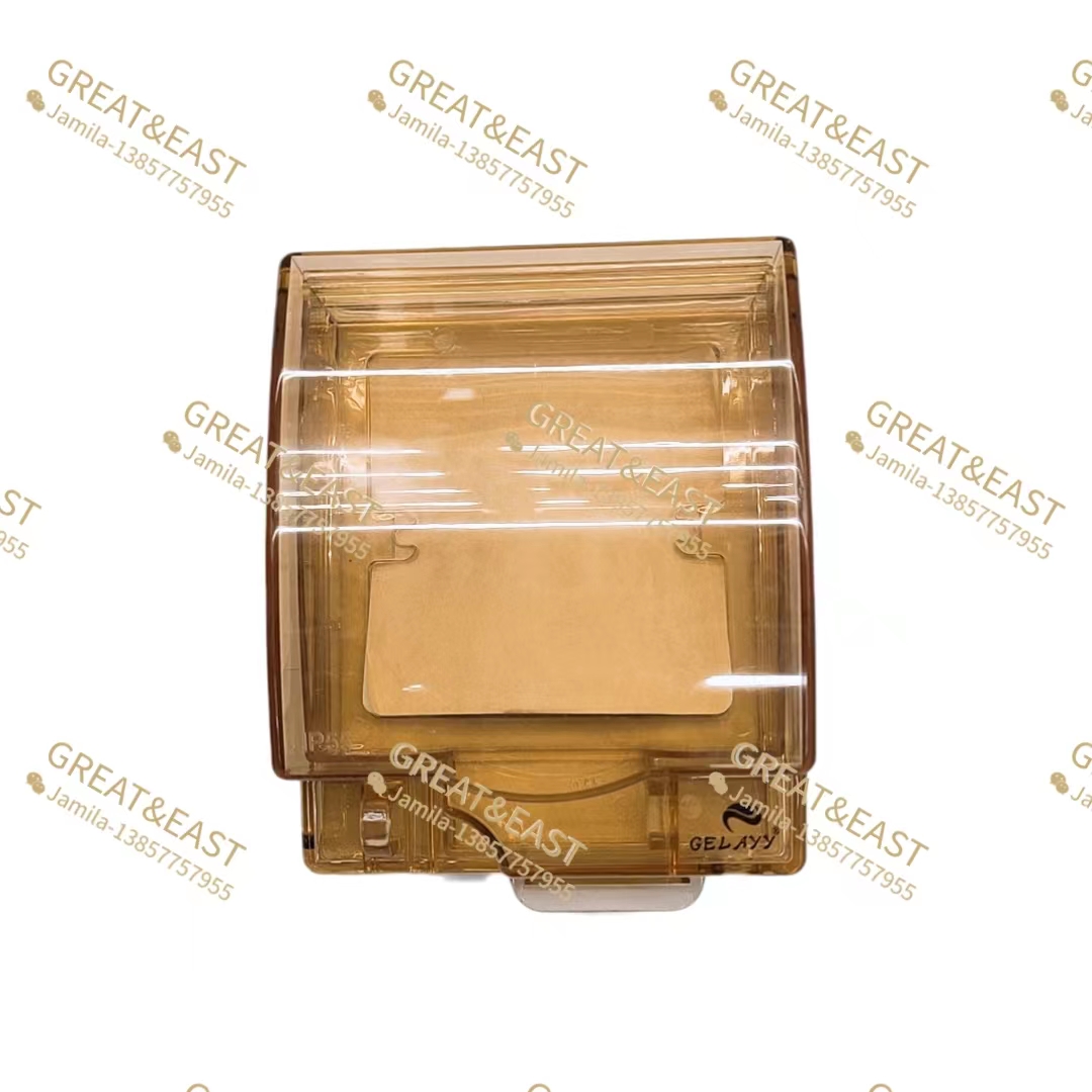 Electrician's electrical tea-colored switch waterproof and splash-proof box with safety lock