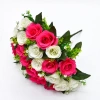 Rose bud artificial flowers, wedding bouquets, home and commercial decoration artificial flowers 01 details Picture