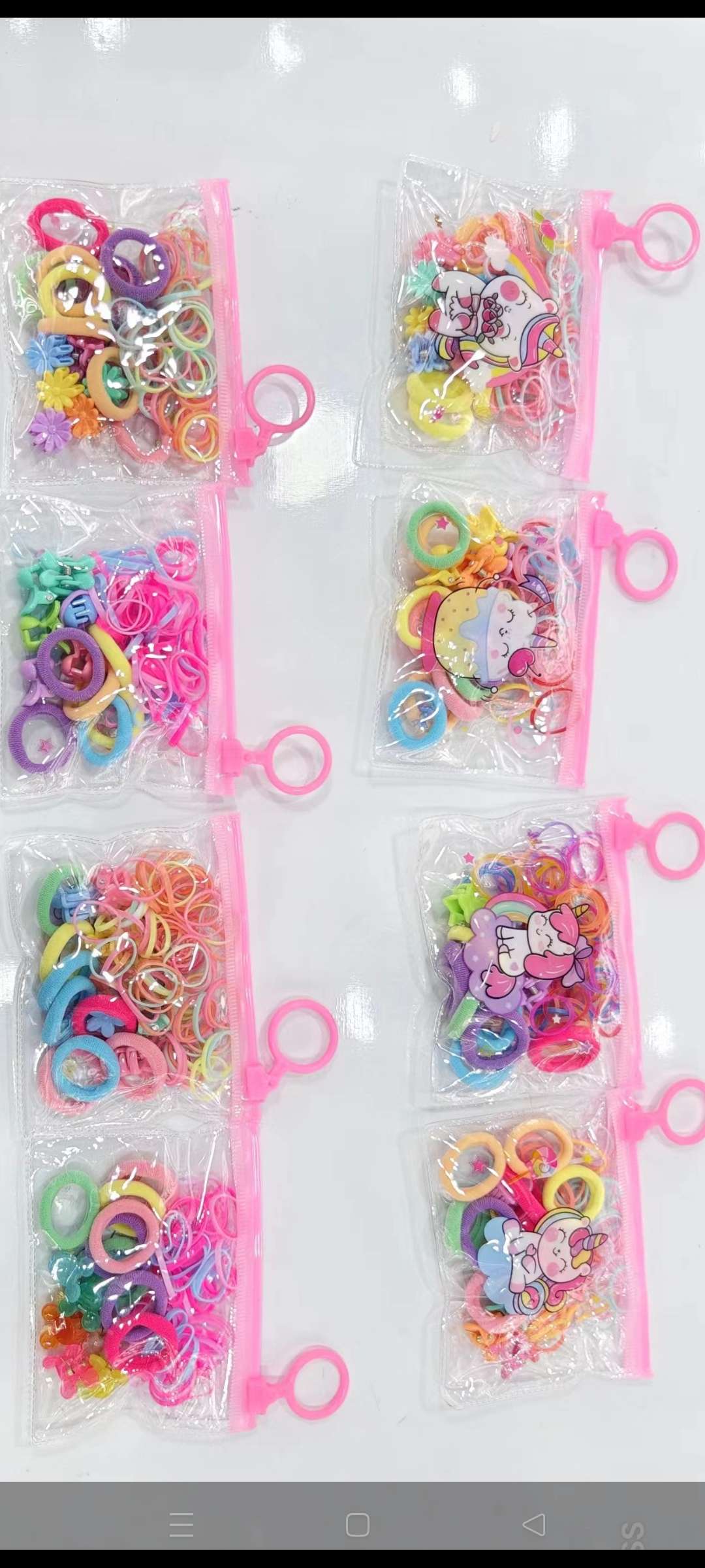 儿童皮筋盒装/一次性皮筋/皮筋爪子套装产品图