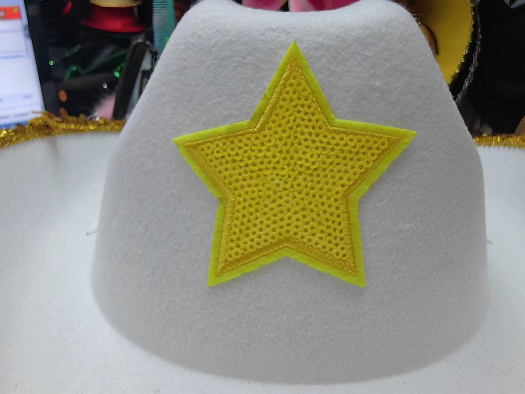 绣片五角星/牛仔帽细节图