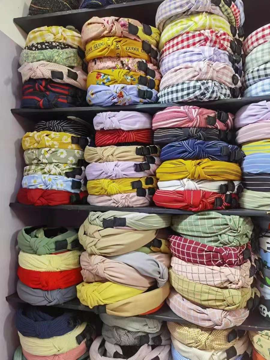 黑色简约宽边发箍女头箍压发卡发捆头饰发旅diy材料发窟头窟布艺