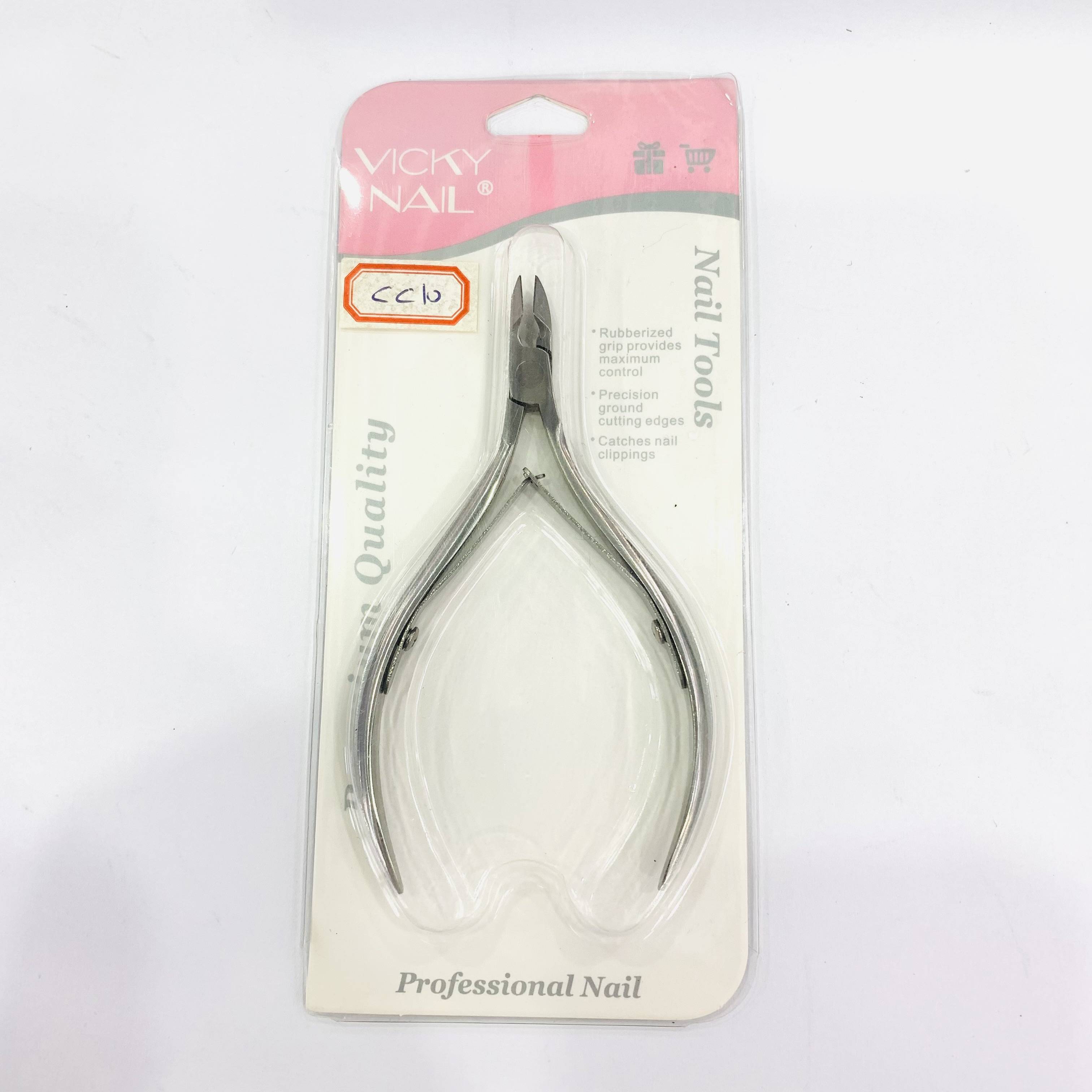 Stainless steel cuticle clipper CC10 cuticle removal barb Manicure edge Beauty clipper Double fork nail art tool
