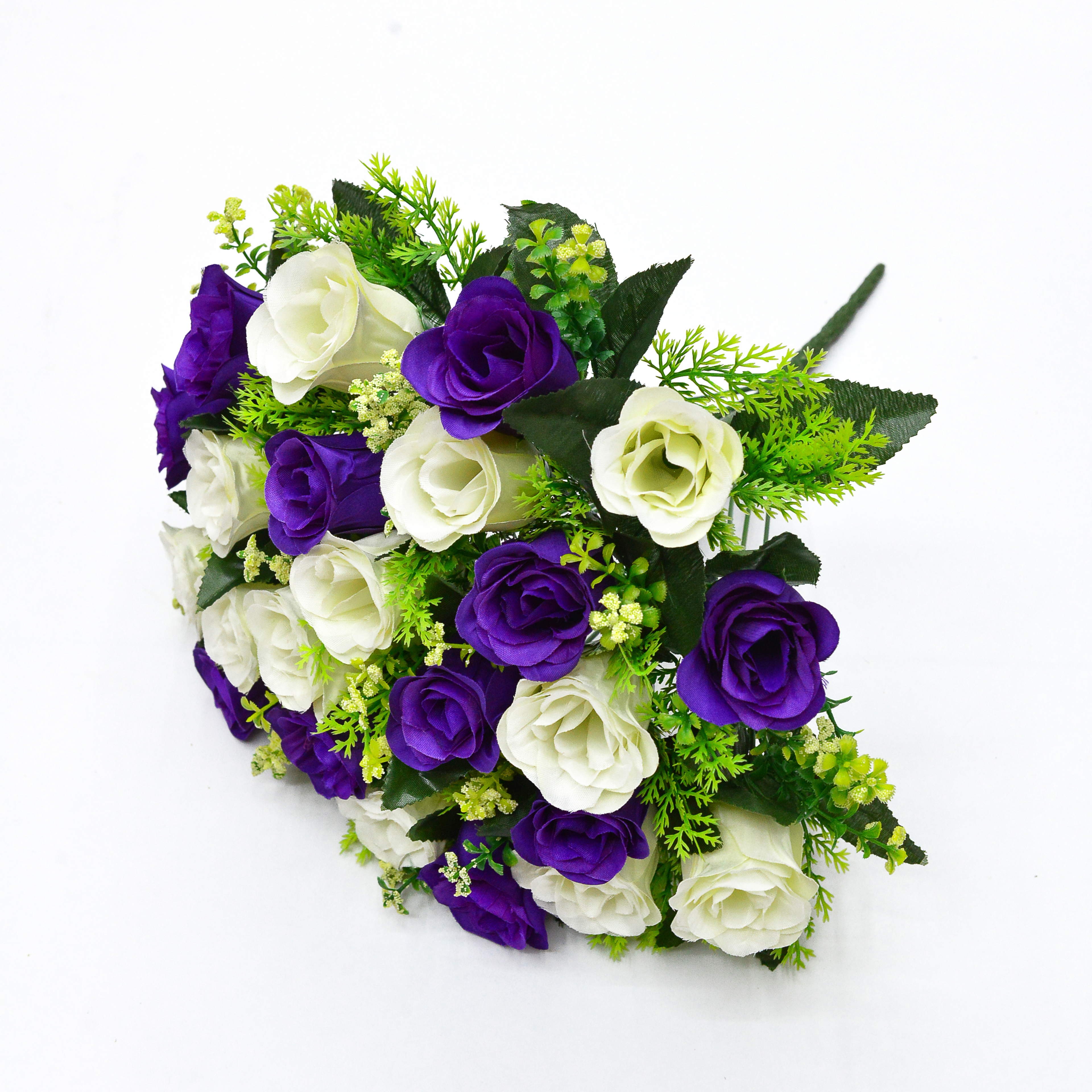 24-head rose bud artificial flowers, wedding bouquets, home and commercial decoration artificial flowers Item Picture