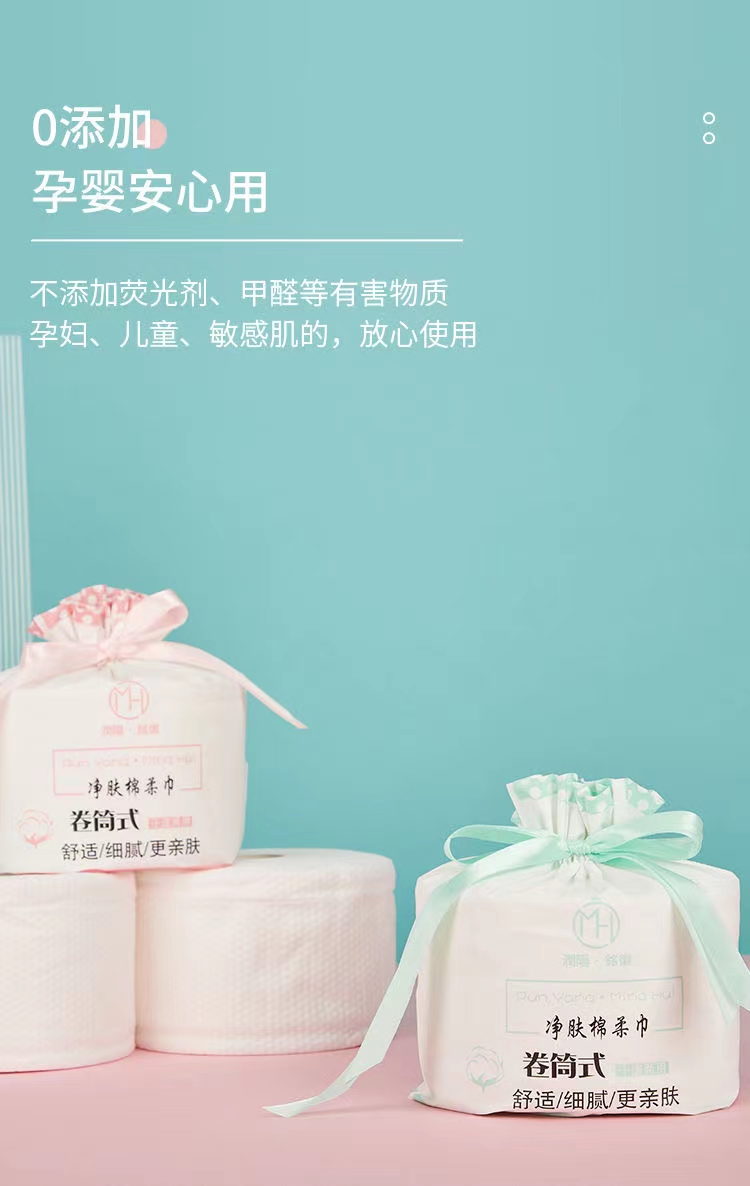 Close-up of Soft Roll Cotton Towel texture