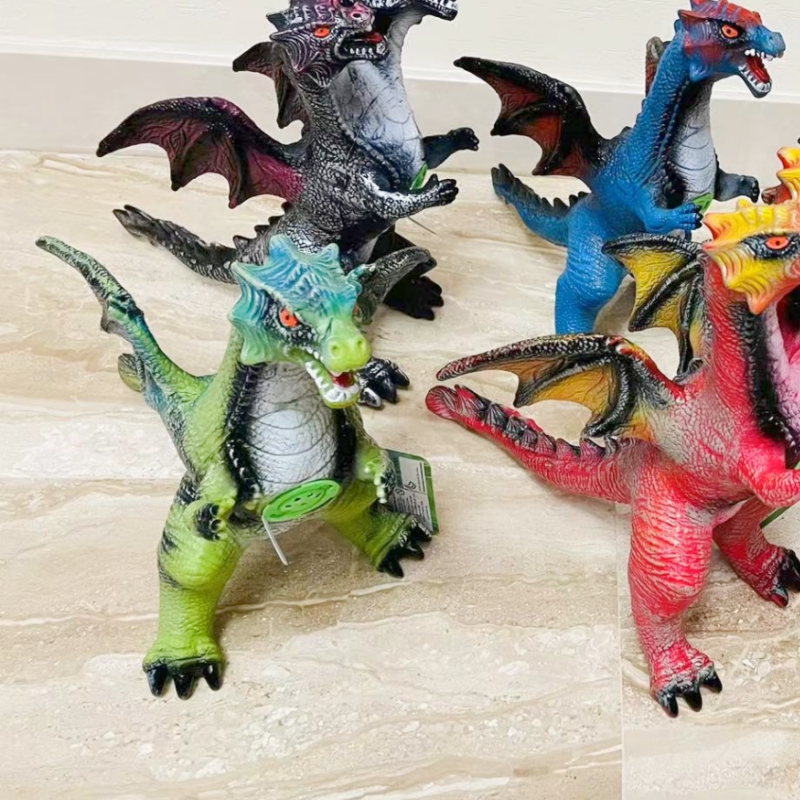 欧胤玩具 6款大飞龙橡胶恐龙玩具 PVC发声发光玩具 模型环保玩具详情5
