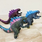 欧胤玩具 新大号哥斯拉发声玩具 PVC玩具 发声发光恐龙玩具两色混装