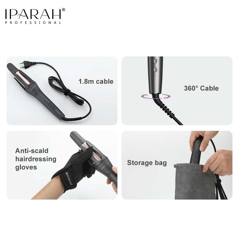 IPARAH cross-border export high-temperature automatic curling iron made of ceramic material P-208 Item Picture