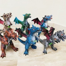 欧胤玩具 六款魔龙混装橡胶恐龙玩具 发声发光玩具 创意模型玩具