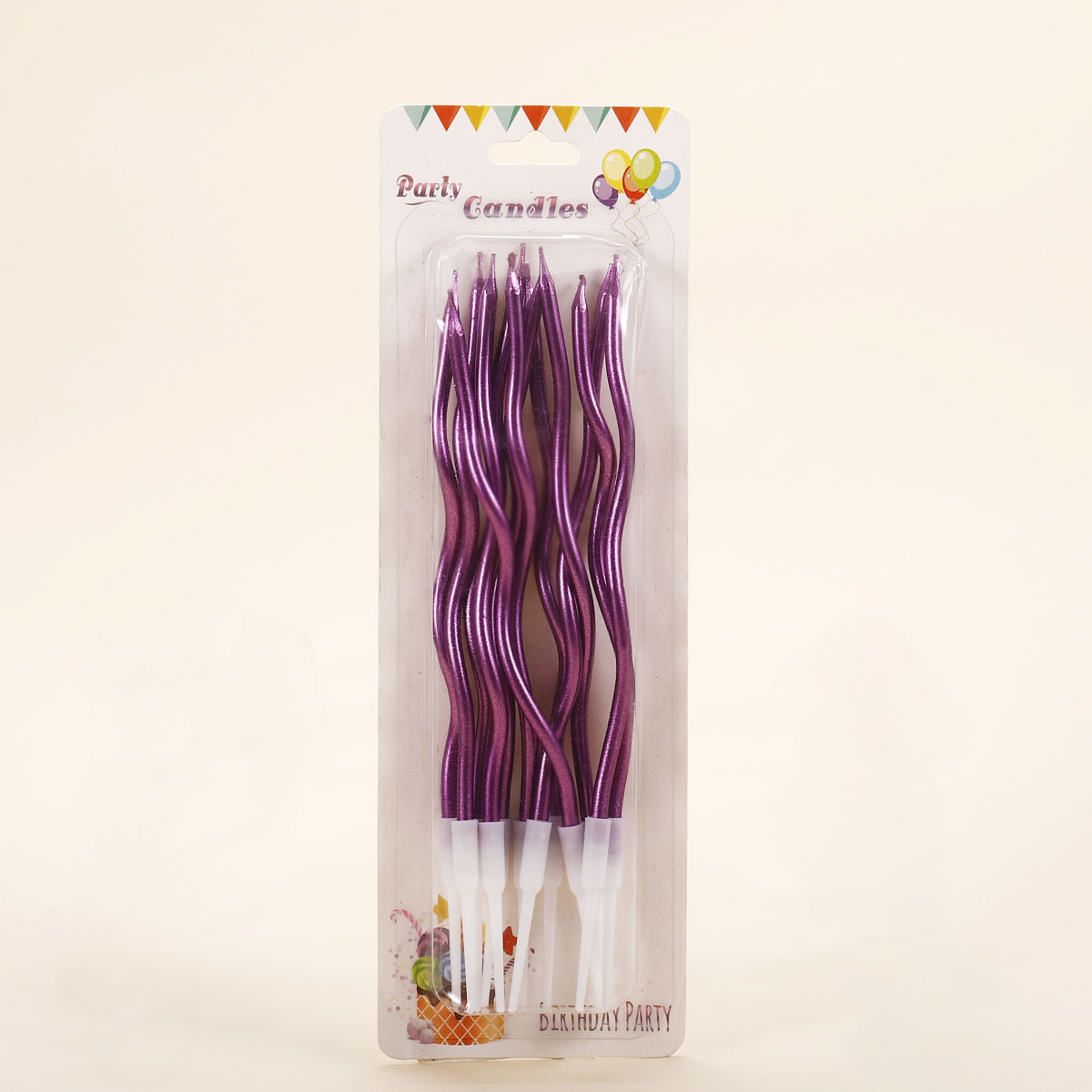 Wholesale of 12 colored electroplated curved candle suction cards from the manufacturer with large quantities and discounts. Customization is supported. Welcome to inquire details Picture