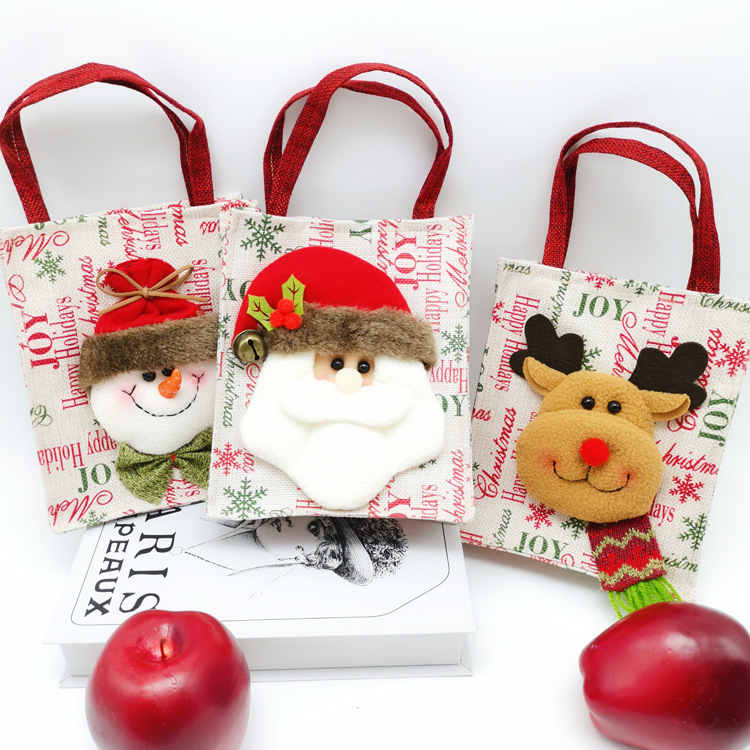 新品上市！圣诞老人手提袋，雪人麋鹿苹果袋，精美礼品包装袋子，