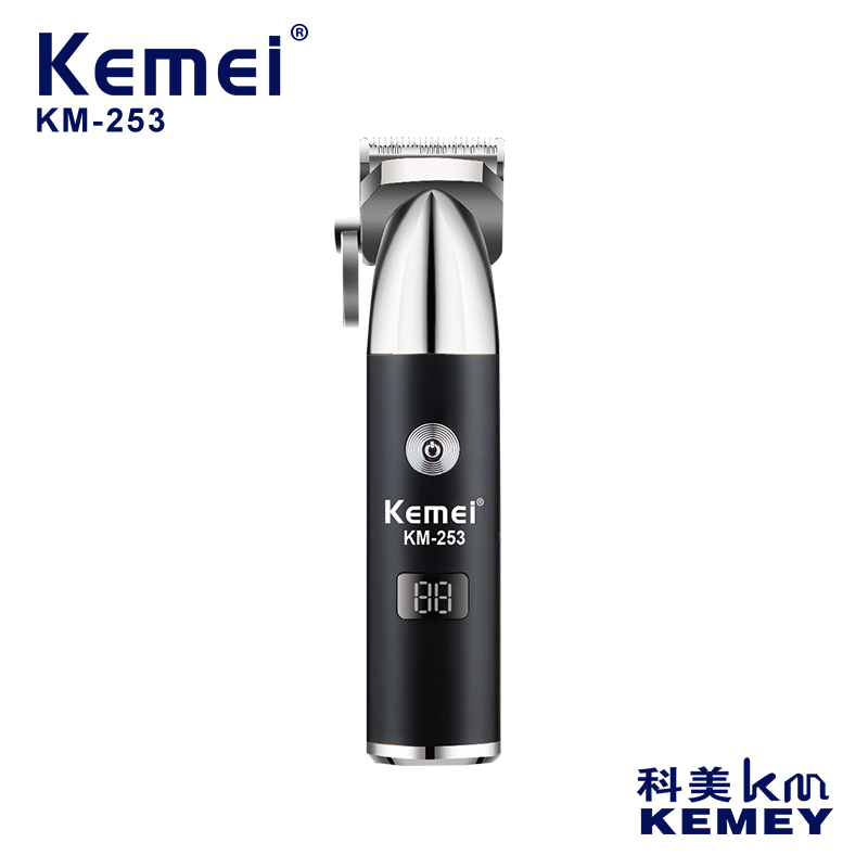 科美/KEMEI新款液晶数显电推子理发剪跨境快充便携低音降噪理发器图