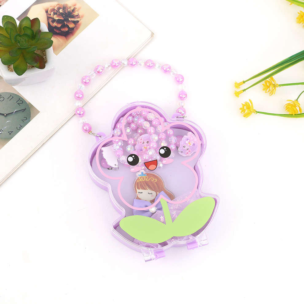 Children's jewelry gift box Handbag set Children's birthday gift Cute girl creative necklace set Application Scenario