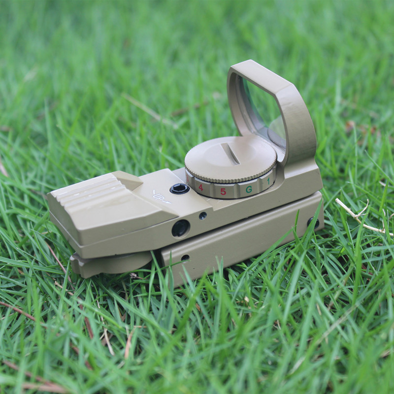 HD101 sand color four change point slingshot hologram inside red dot details Picture