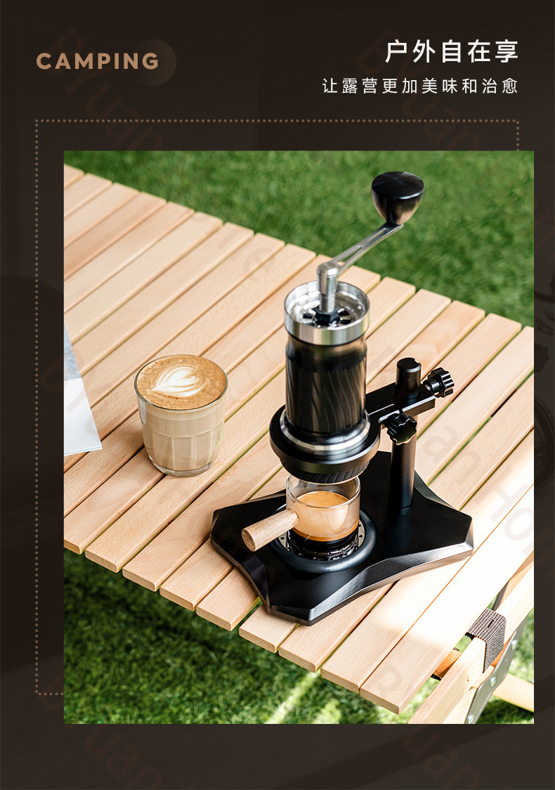 多合一咖啡达人款专业级便携式变压手摇意式咖啡机附粉杯压粉锤详情4