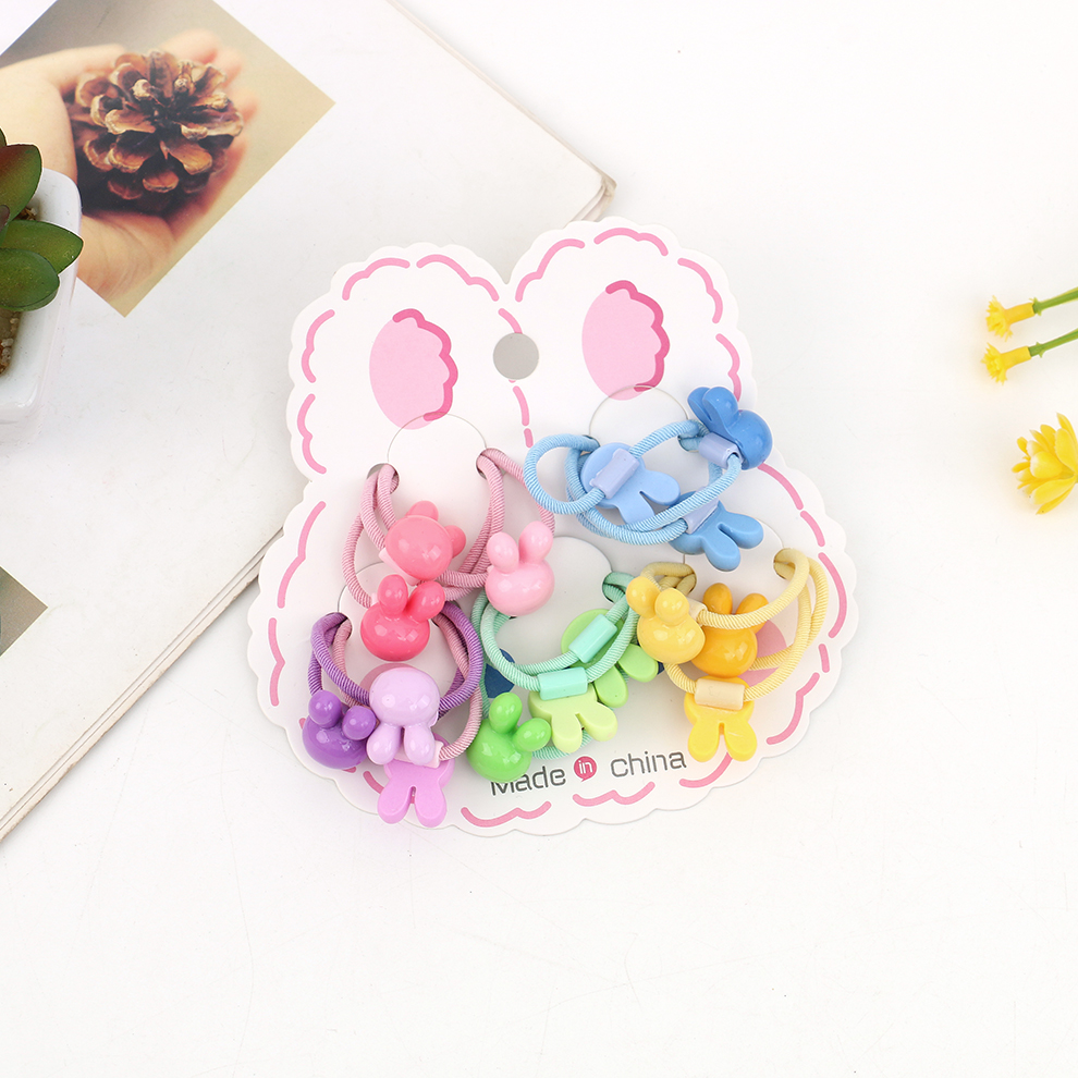 Korean children's hair accessories that won't damage your baby's hair, cute cartoon hair ties, fruit elastic bands, small animal hair bands and headwear Specification image