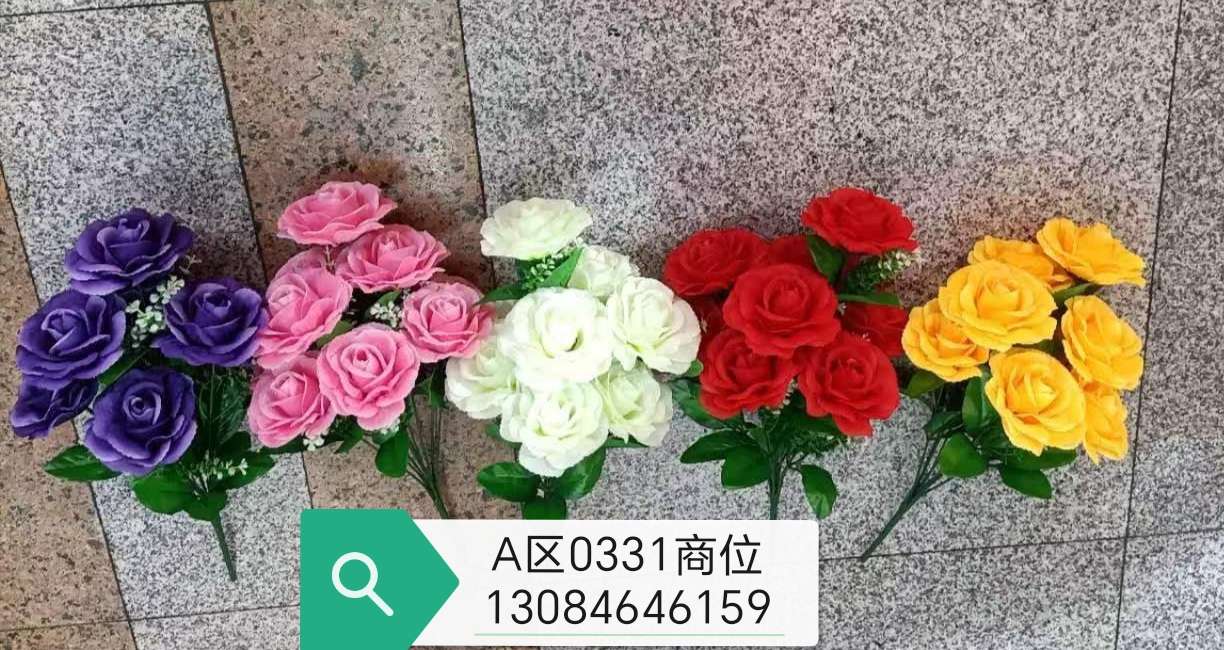 9头金莲礼品 清明花木棉假花 仿真枫叶花瓣 精致仿真工艺品 真实触感家居装饰