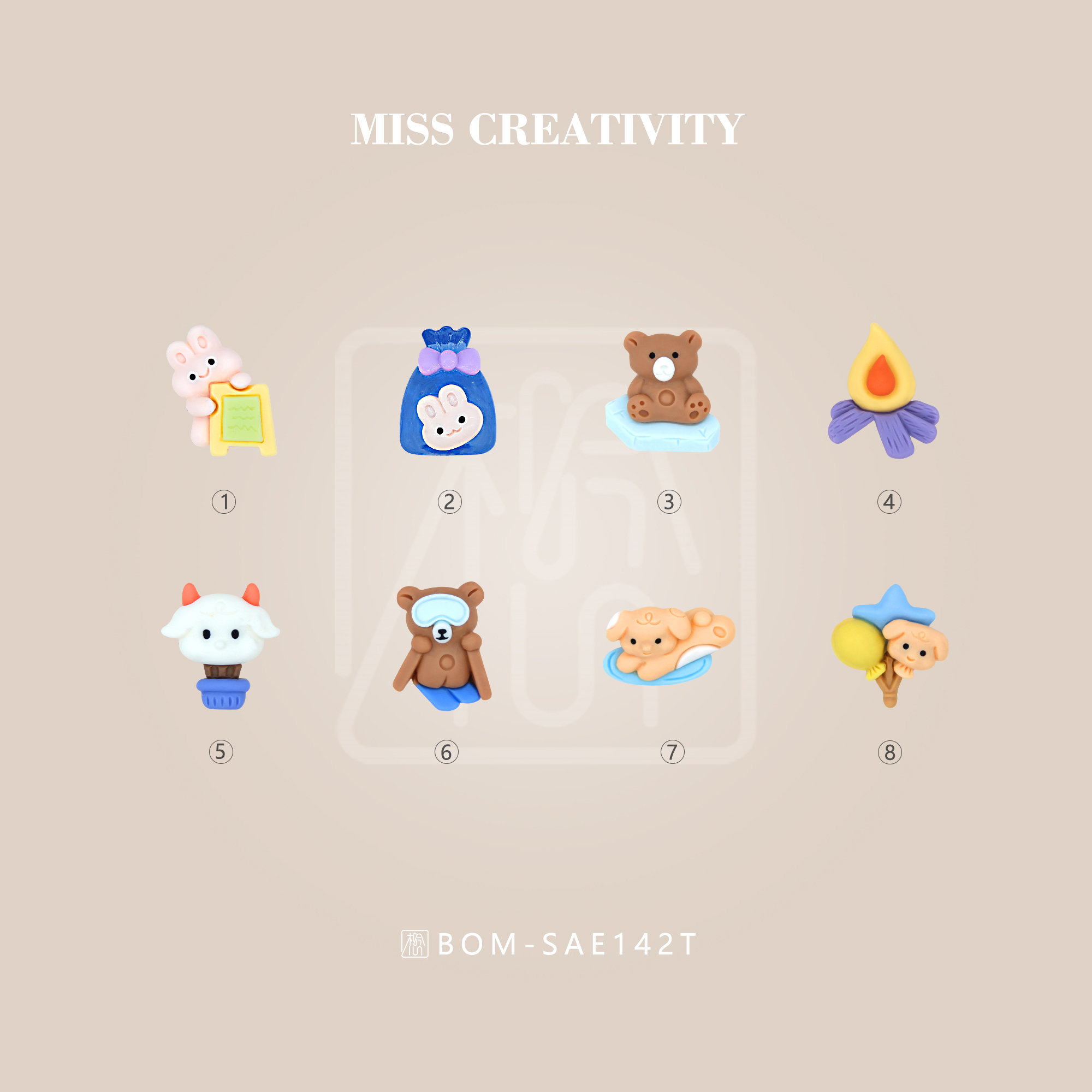 Miss Creative Diy Bear Series Manufacturers Direct Sales Of Children's Hair Accessories Headdress Rings And Other Accessories Wholesale Ae142