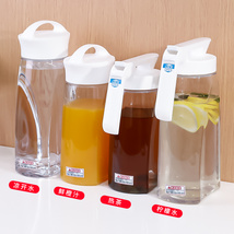 PEARL日本进口冰箱冷水壶可横竖放置耐高温大容量螺旋塞水壶1.6L和2.1L