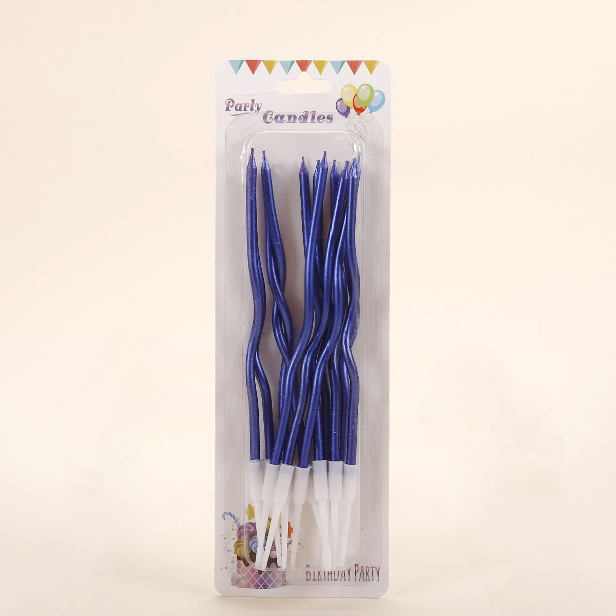 Wholesale of 12 colored electroplated curved candle suction cards from the manufacturer with large quantities and discounts. Customization is supported. Welcome to inquire Item Picture