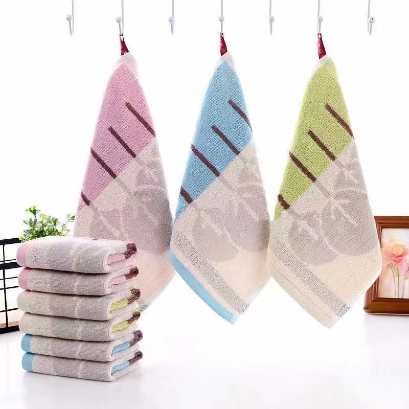 Square towel 25*25cm pure cotton face towel, kindergarten children's mouth towel detail image 6