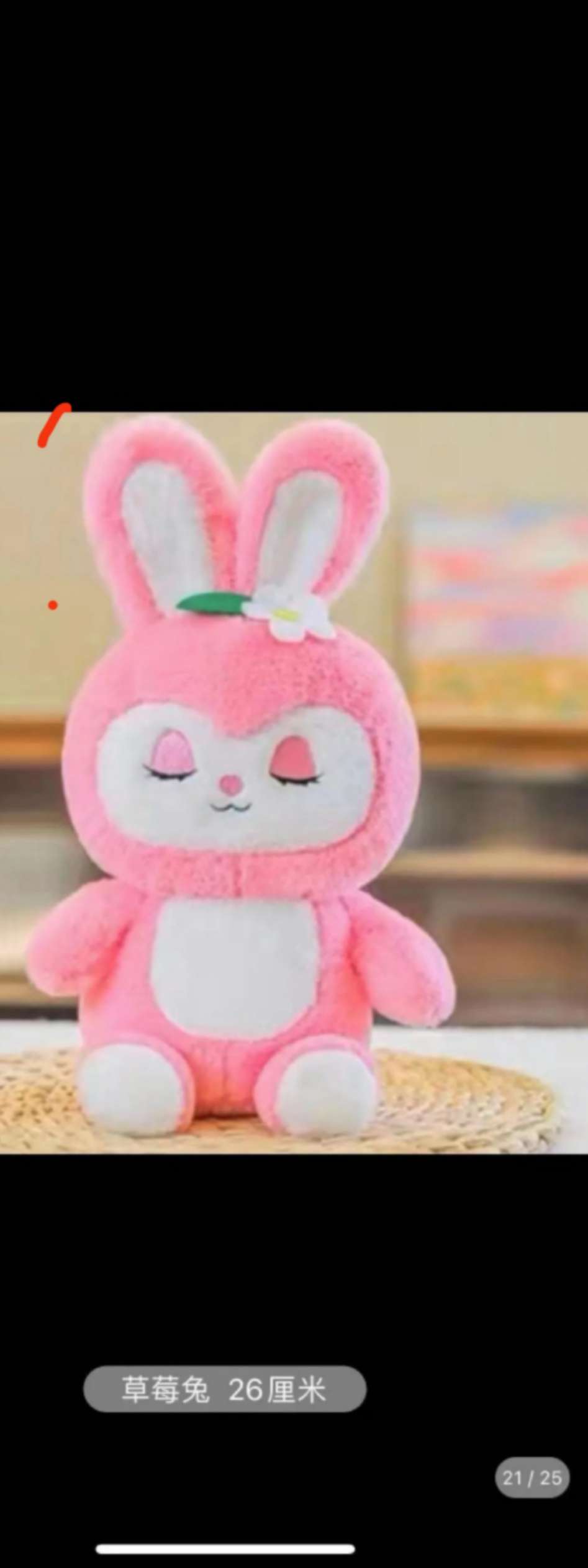 眯着眼睛的小兔子