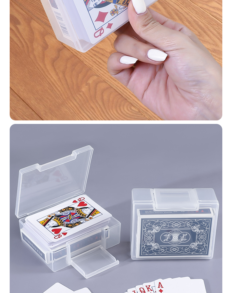 SANADA日本进口收纳盒卡片名片收纳 游戏卡片塔罗牌纸牌收纳卡套详情12