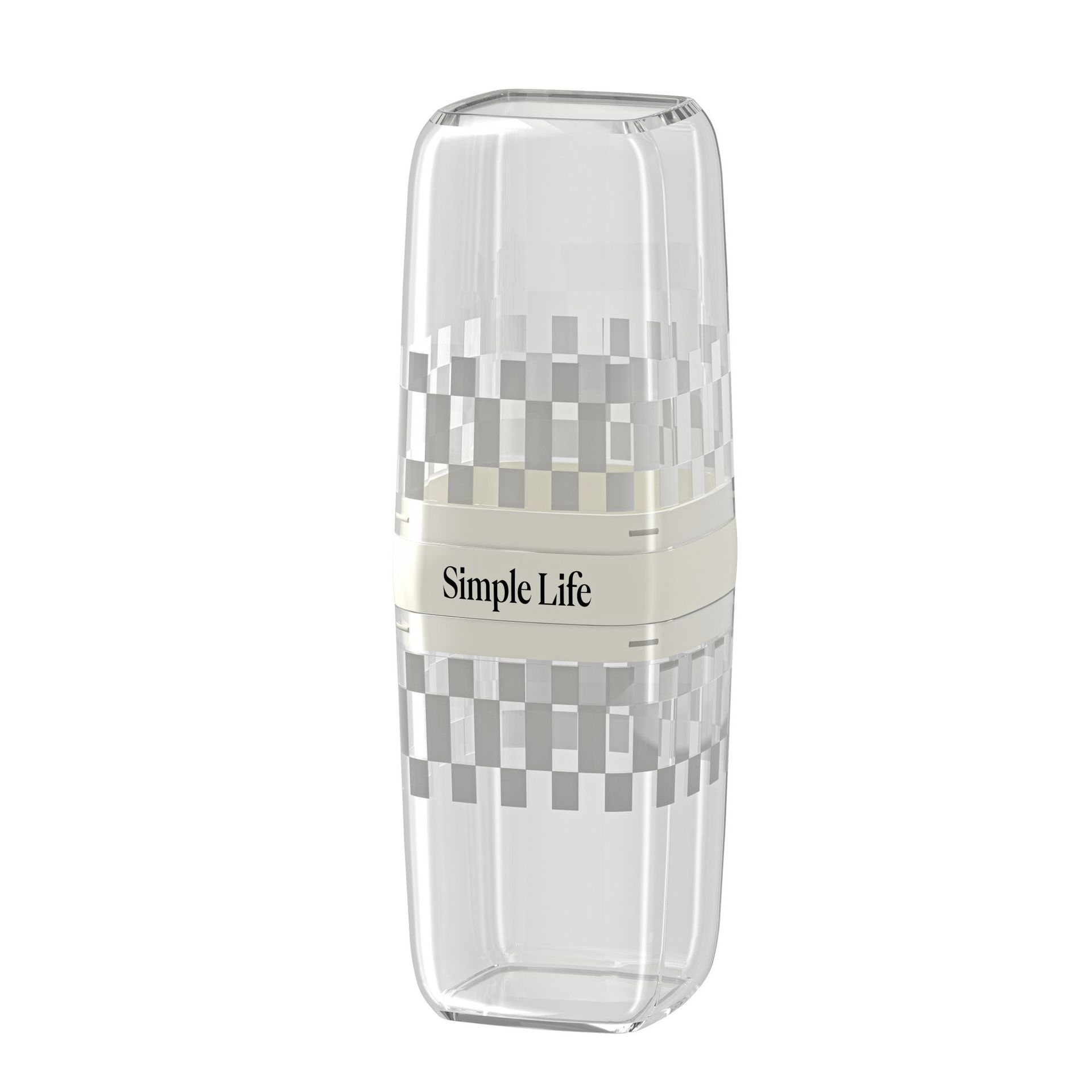 H01-2300 Transparent Travel mouthwash Cup, Portable toiletry Cup, Home Brushing Cup Set, Toothbrush bucket, toothbrush Storage box details Picture