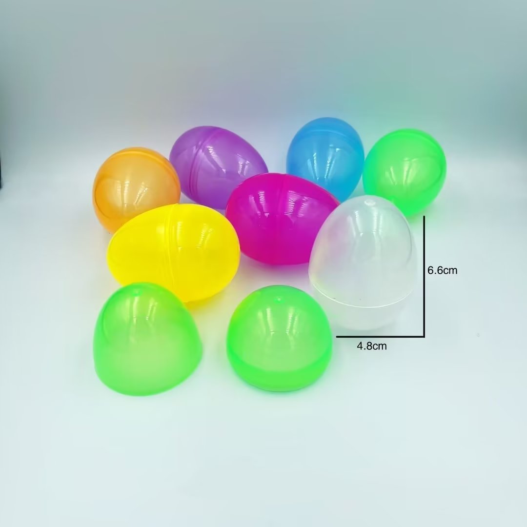 Gacha machine toy eggshell, colorful and highly transparent egg-shaped, kindergarten activity