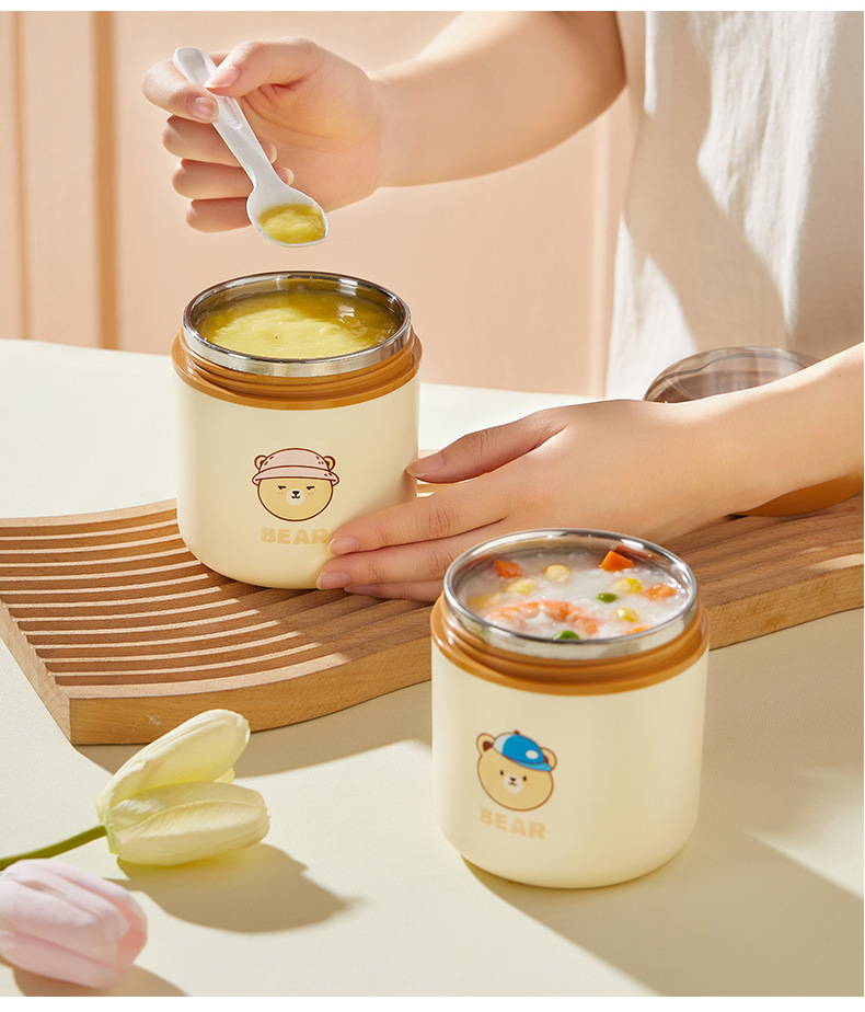 J35-2904 stainless steel soup cup, sealed breakfast cup, high appearance level porridge jar, portable soup jar, baby complementary food jar detail image 14