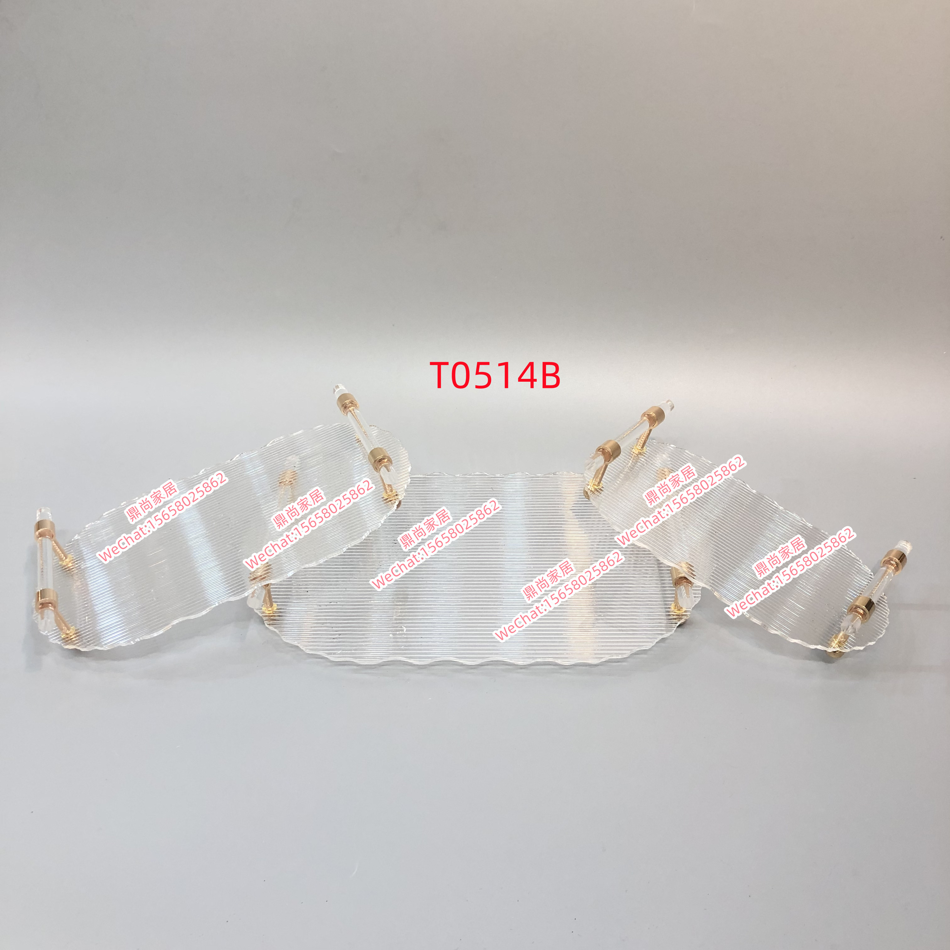 亚克力托盘/蛋糕展示盘/零食托盘白底实物图