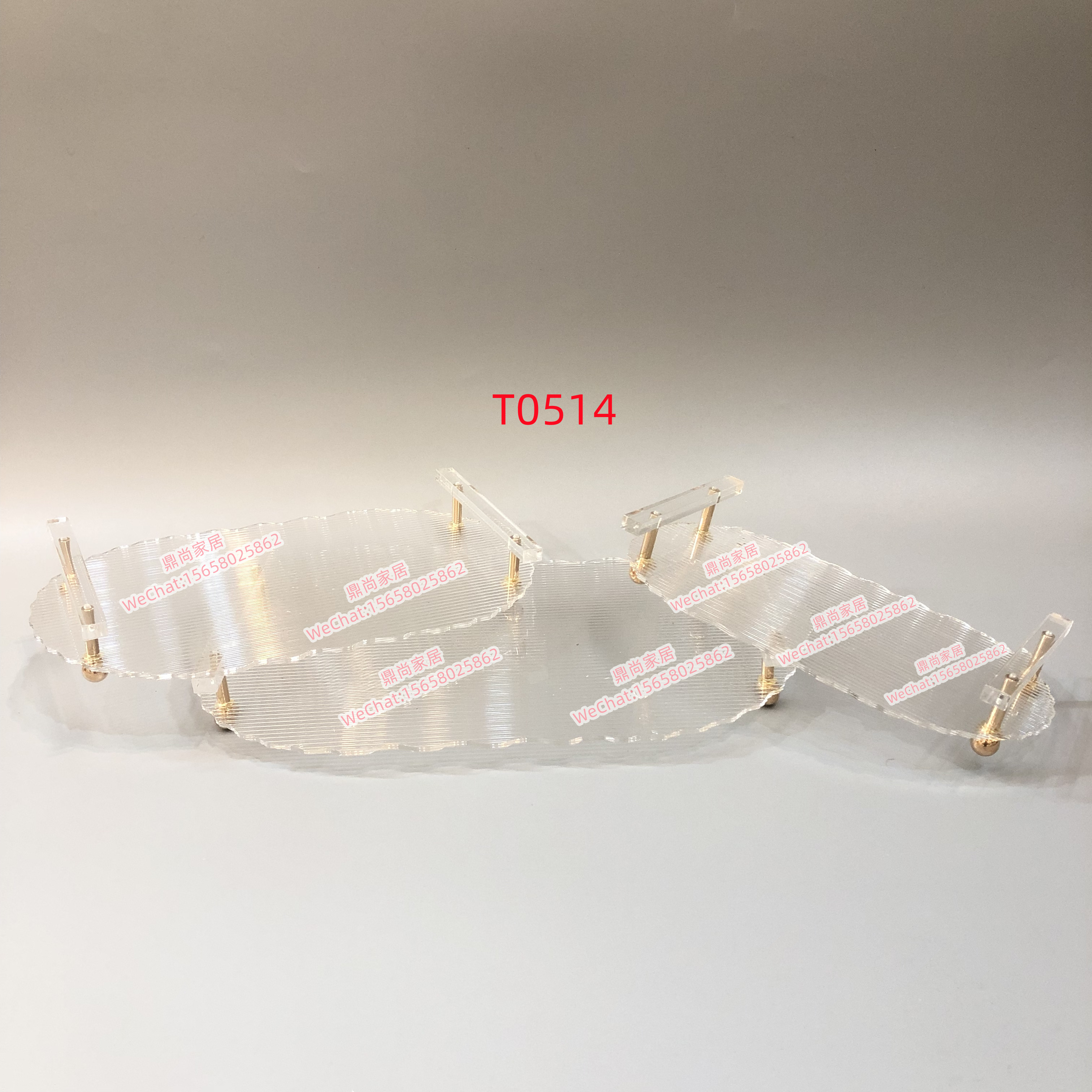 亚克力托盘/蛋糕展示盘/零食托盘细节图