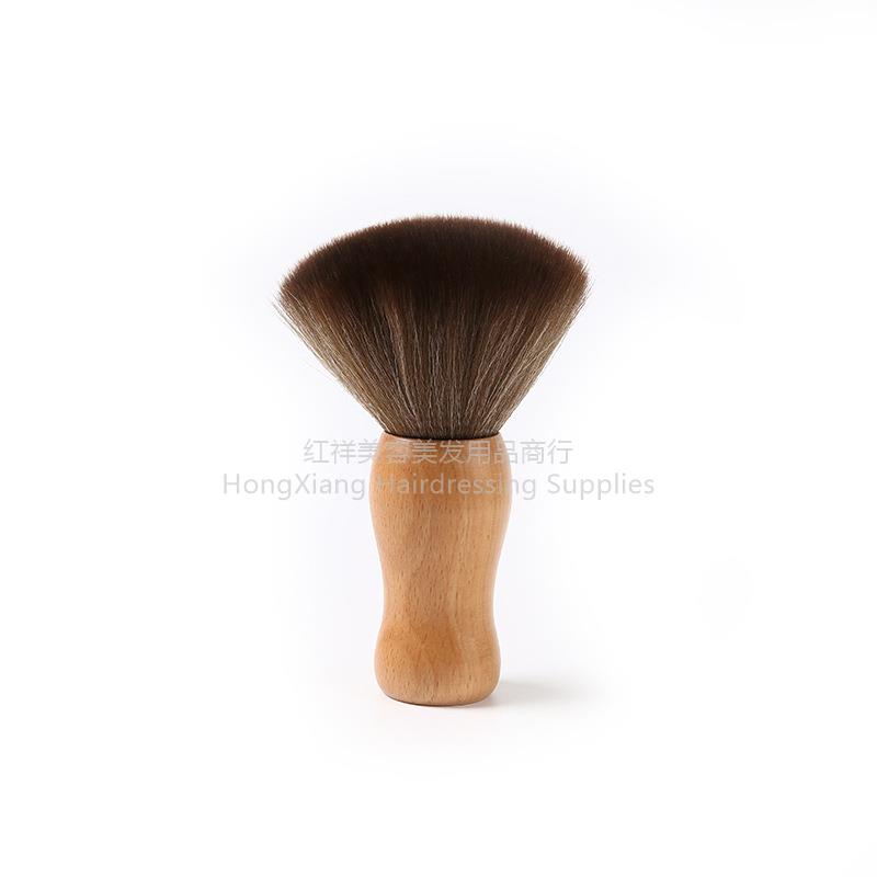 Wooden handle sweep brush Soft fiber brush cleaning broken hair Barber shop hair tools Shaving hair cutting shaving brush Denier brush