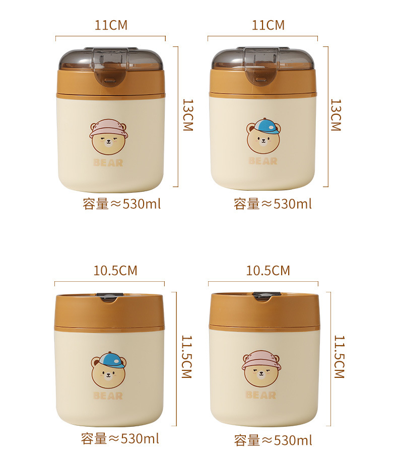 J35-2904 stainless steel soup cup, sealed breakfast cup, high appearance level porridge jar, portable soup jar, baby complementary food jar detail image 17