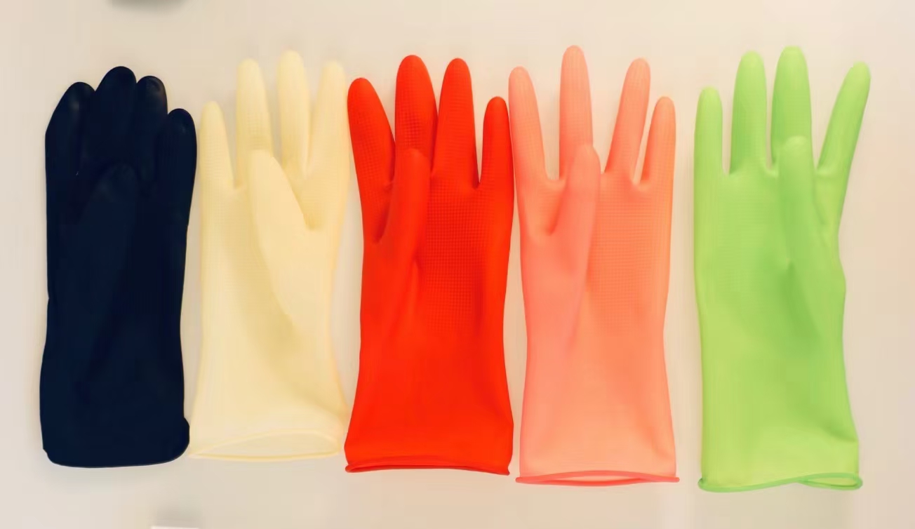 小巧清洁手套洗碗厨房防水刷碗家用洗衣服乳胶橡胶手套详情4