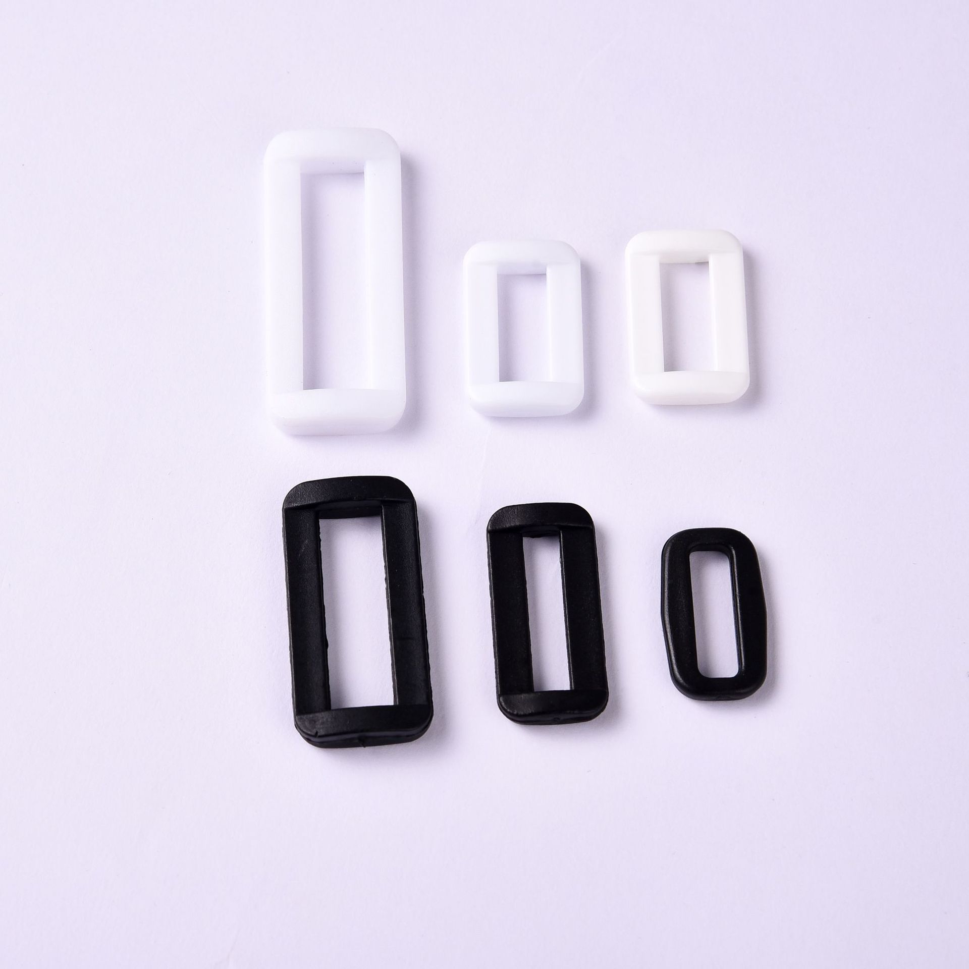 Weissing Button Manufacturers Direct Marketing Bra Buckle Plastic Underwear 089 Word Adjusting Buckle Accessories Black And White Transparent Shoulder Strap Adjusting Buckle White 3.5Cm