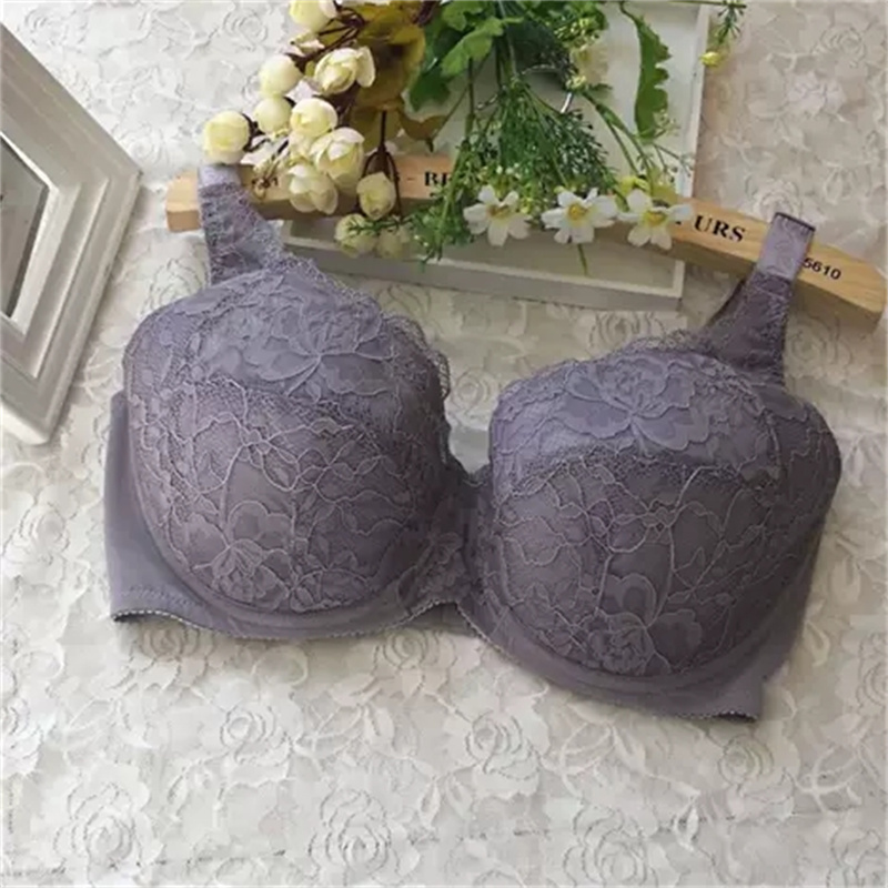 Yiwu Good Goods Wlx-B-3B Lace Bra Set Bra Double-Edged Fabric Bra Three-Row Buckle Bra 1 details Picture