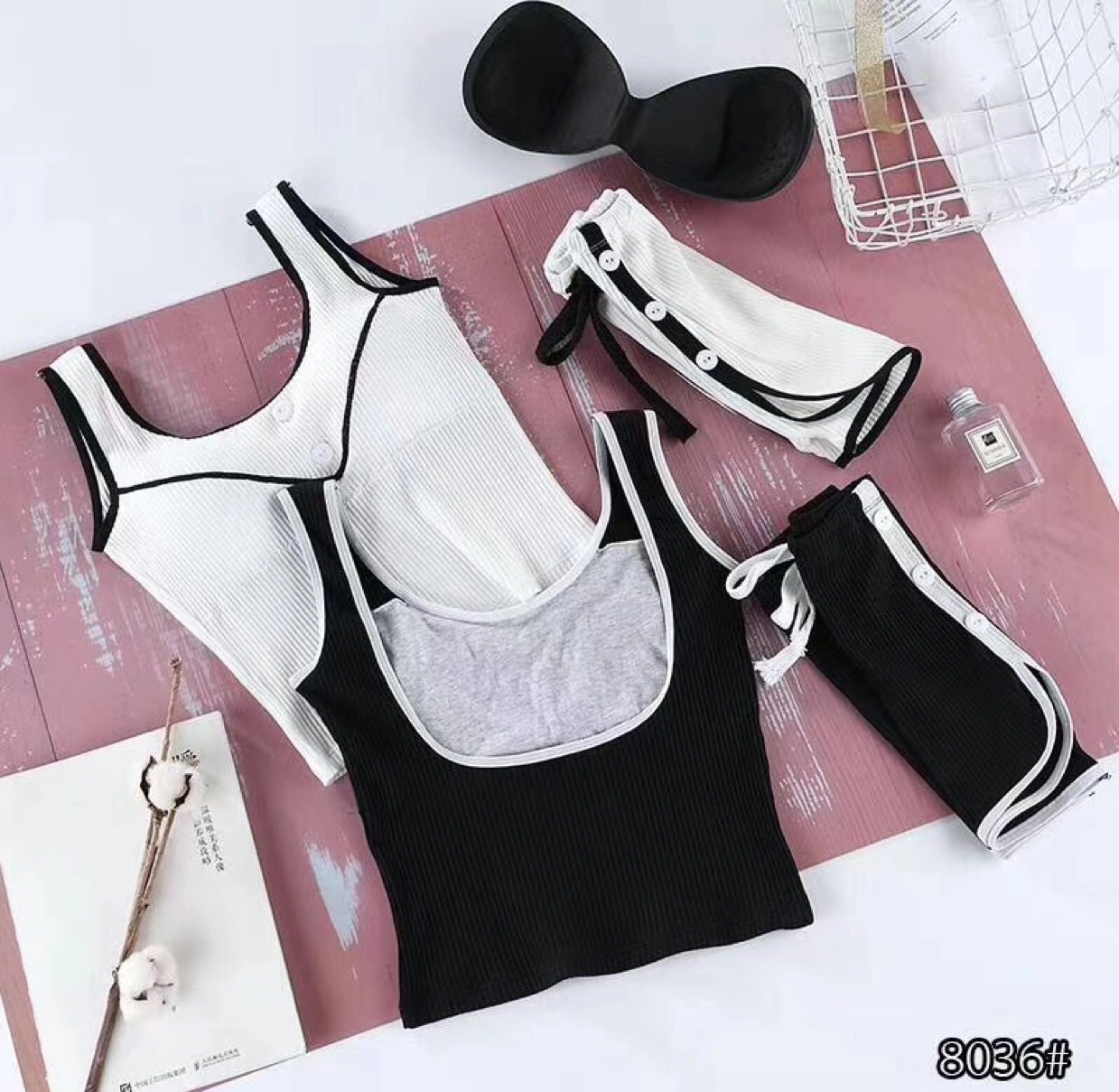 047 New Vertical Pattern Women's Vest 1 details Picture