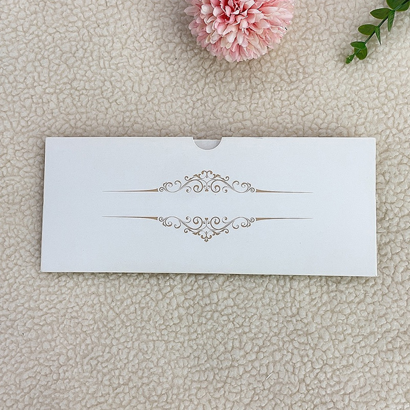 New 2023 style embossed pearlescent three-dimensional flower ring, long hollowed-out wedding invitation, thank-you invitation letter, factory direct sales Application Scenario