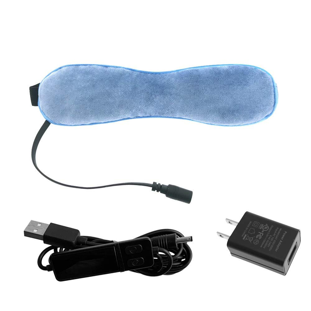 蒸汽眼罩/护眼罩/USB加热眼罩白底实物图