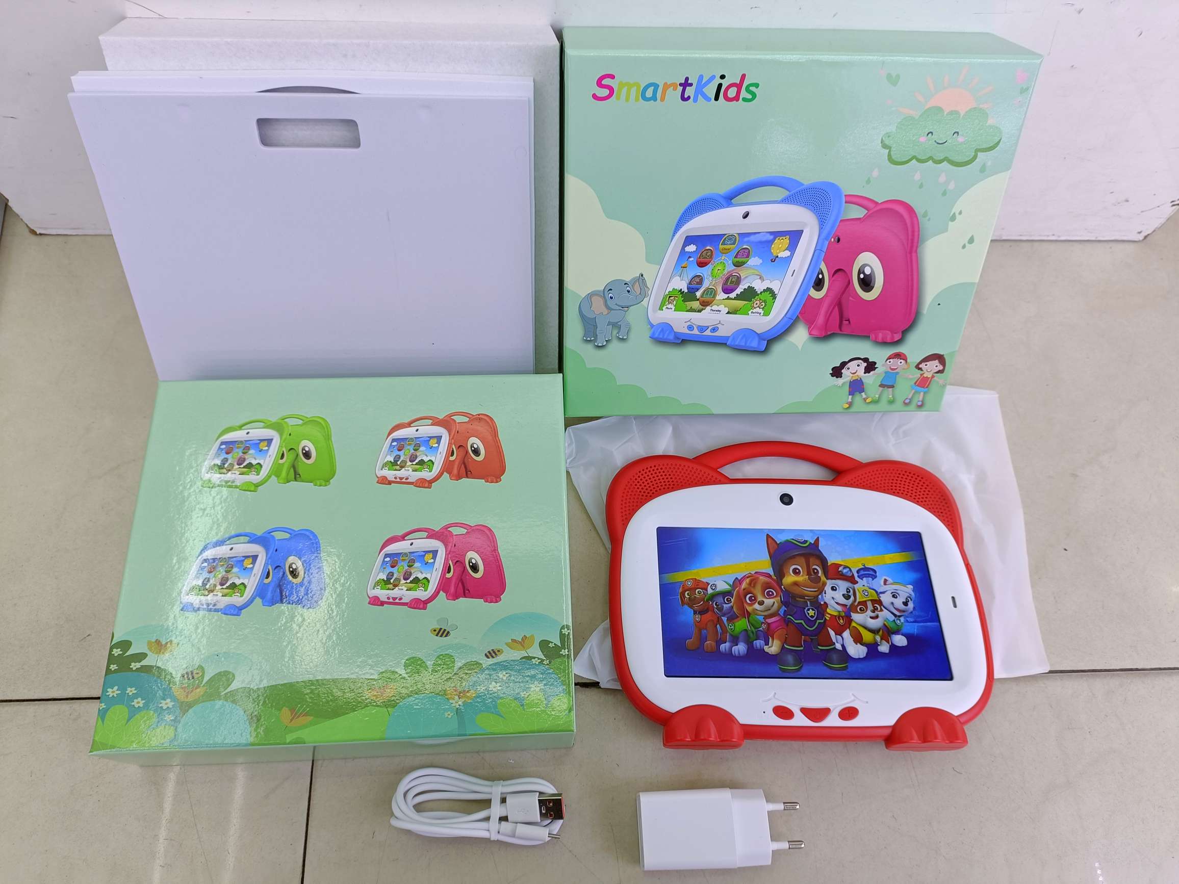 Elephant tablet seven-inch talk version card can talk children's tablet portable stand screen can be vertical screen