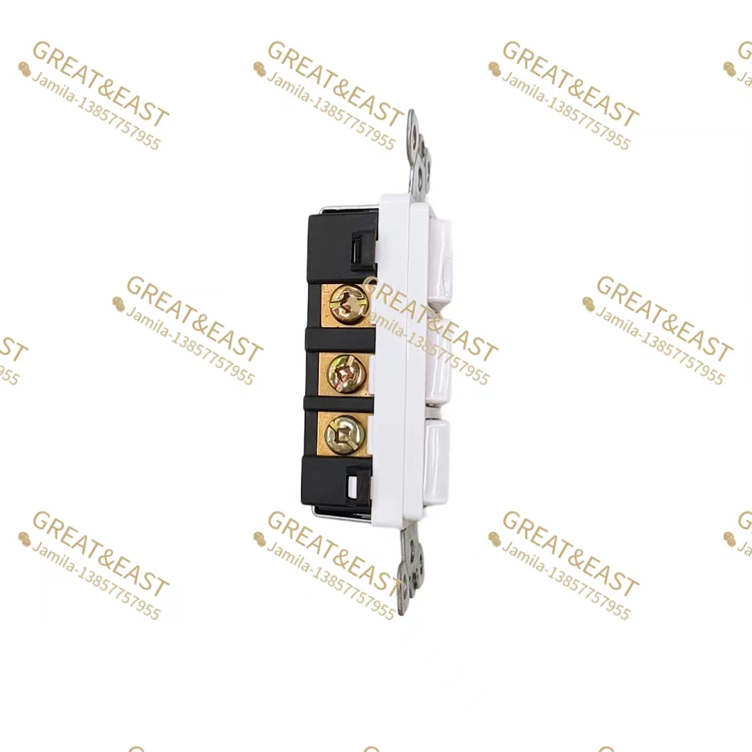 American standard three-way single-control function key white South American switch for electrical products Item Picture