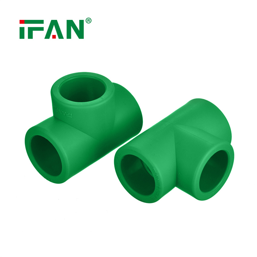 IFAN high-end home improvement PPR tee thickened PPR water pipe connection accessories 4 minutes 6 minutes tap water pipe fittings Item Picture