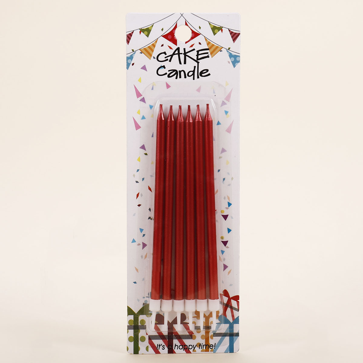 Factory wholesale of individually packaged birthday candles in gold, silver, common colors, linear candles, birthday cake candles, historical lowest prices, no middlemen to take a cut Specification image