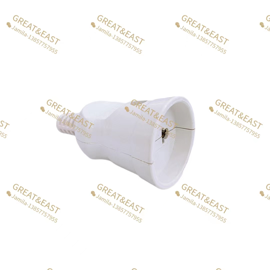 White multi-functional wiring socket with 2 holes Specification image