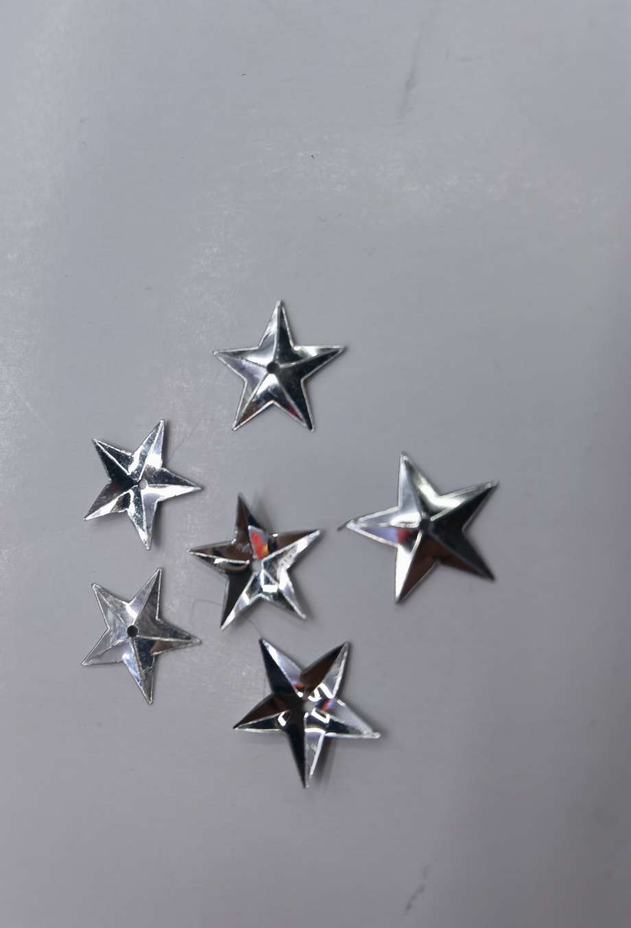 13mm concave five-pointed star sequin, can be made into various colors of environmentally friendly high-temperature, suitable for handicrafts, bags, ribbons, clothing and other accessories, Jincan 130 pic 2